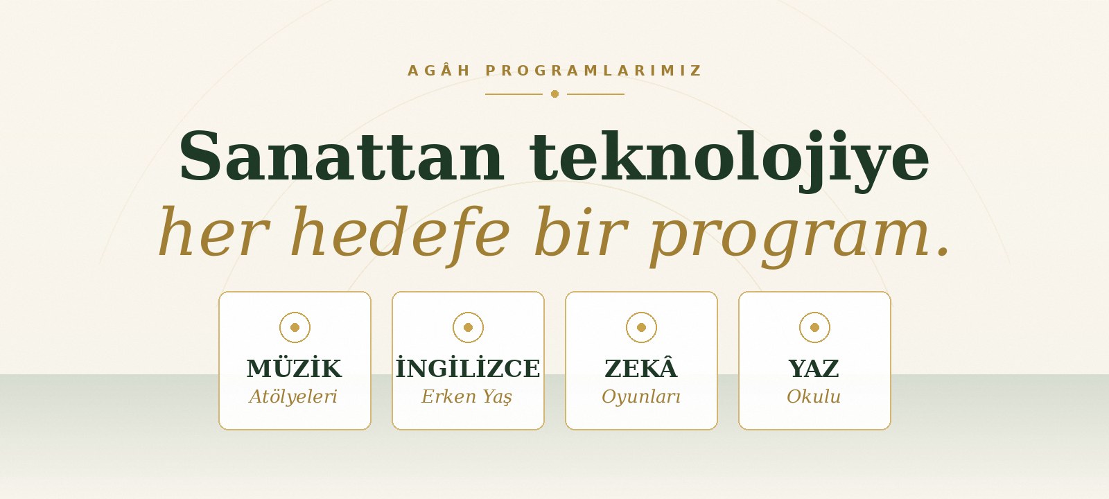 Diğer Programlar — Müzik, Erken Yaş İngilizce, Zeka Oyunları