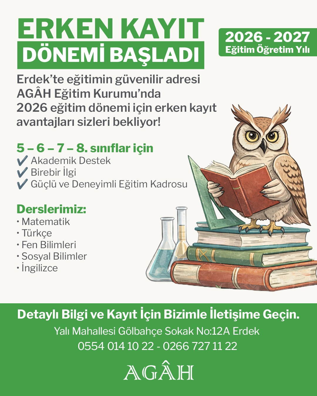 2026-2027 Eğitim Öğretim Yılı Erken Kayıt Dönemi Başladı — 5, 6, 7, 8. sınıflar için